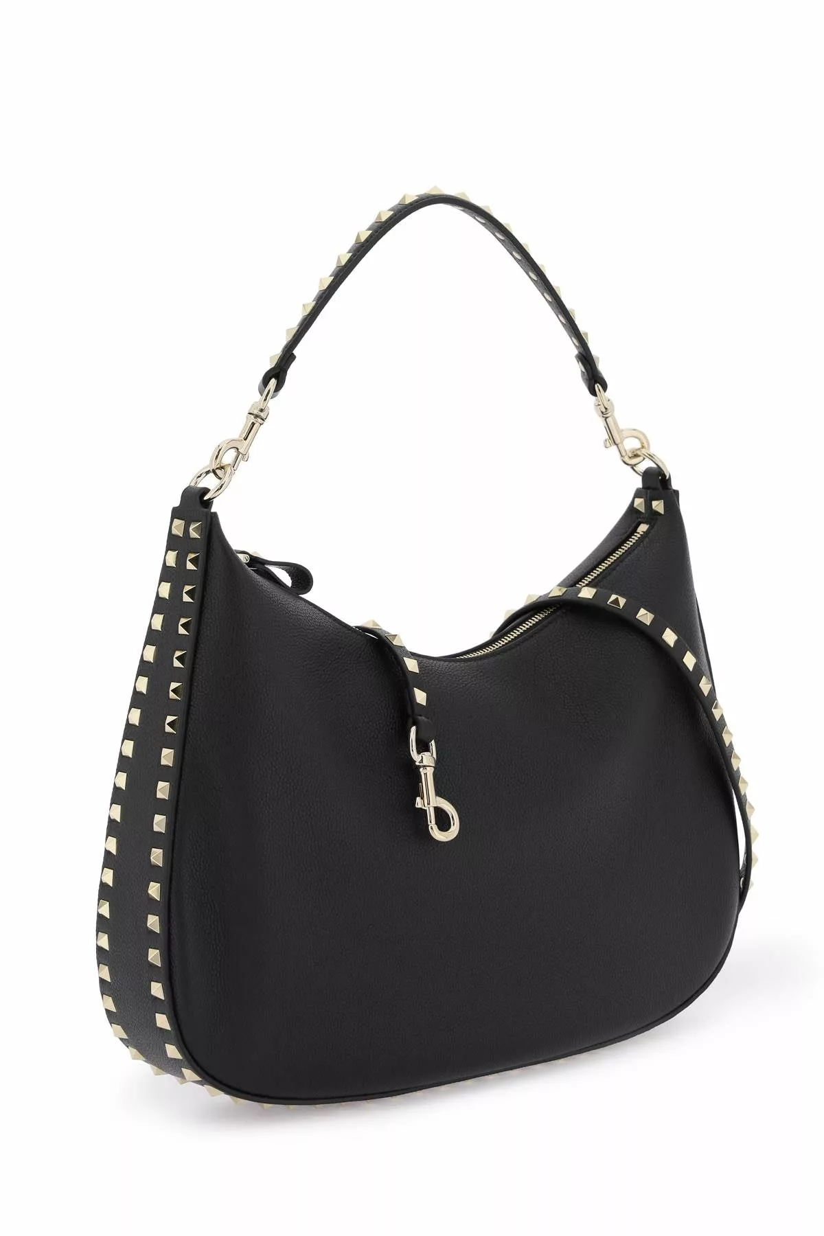 Valentino garavani grained leather ‘rockstud’ hobo bag Valentino garavani grained leather ‘rockstud’ hobo bag | Image 3
