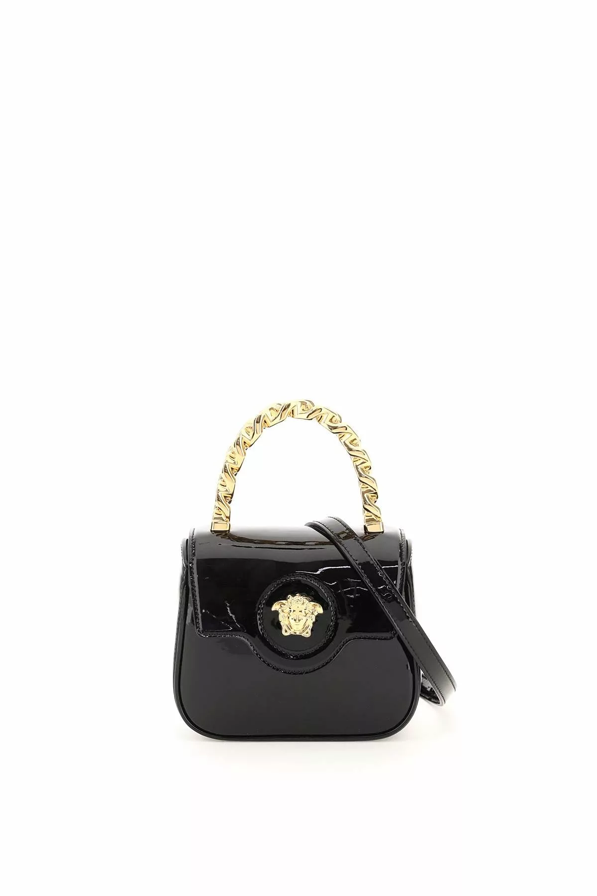 Versace patent leather ‘la medusa’ mini bag Versace patent leather ‘la medusa’ mini bag | Image 1