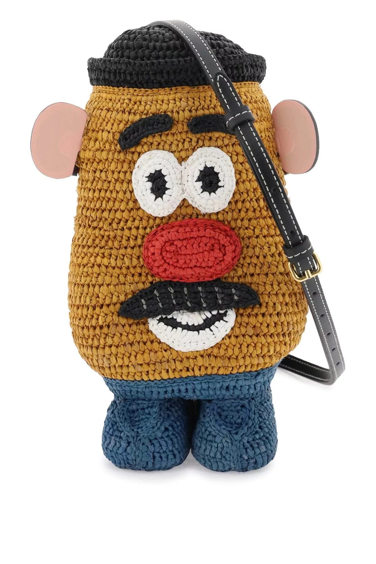 Anya hindmarch ‘mr potato head’ raffia crossbody bag Anya hindmarch ‘mr potato head’ raffia crossbody bag | Image 1