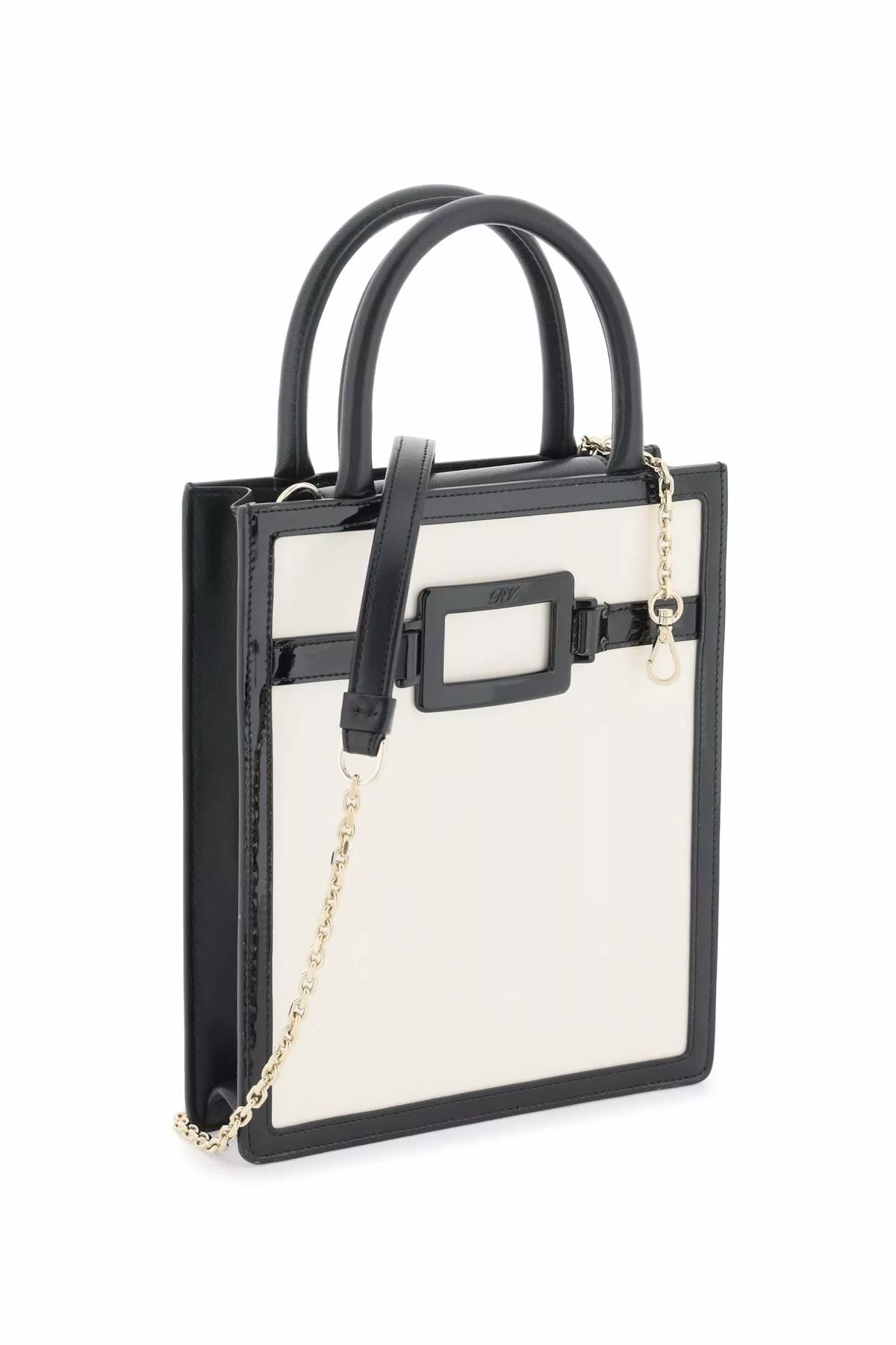 Roger vivier ‘belle vivier voyage’ mini tote bag in patent leather Roger vivier ‘belle vivier voyage’ mini tote bag in patent leather | Image 3