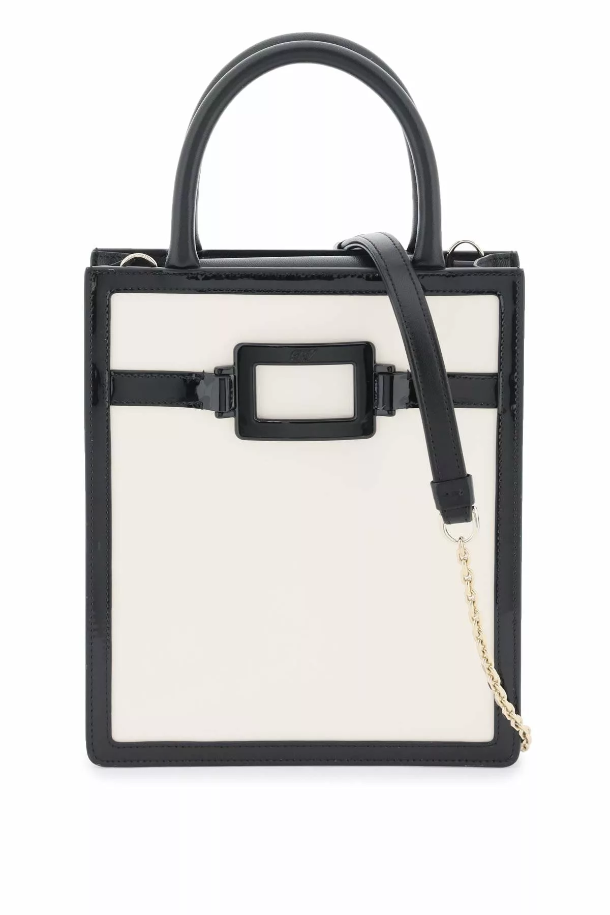 Roger vivier ‘belle vivier voyage’ mini tote bag in patent leather Roger vivier ‘belle vivier voyage’ mini tote bag in patent leather | Image 1