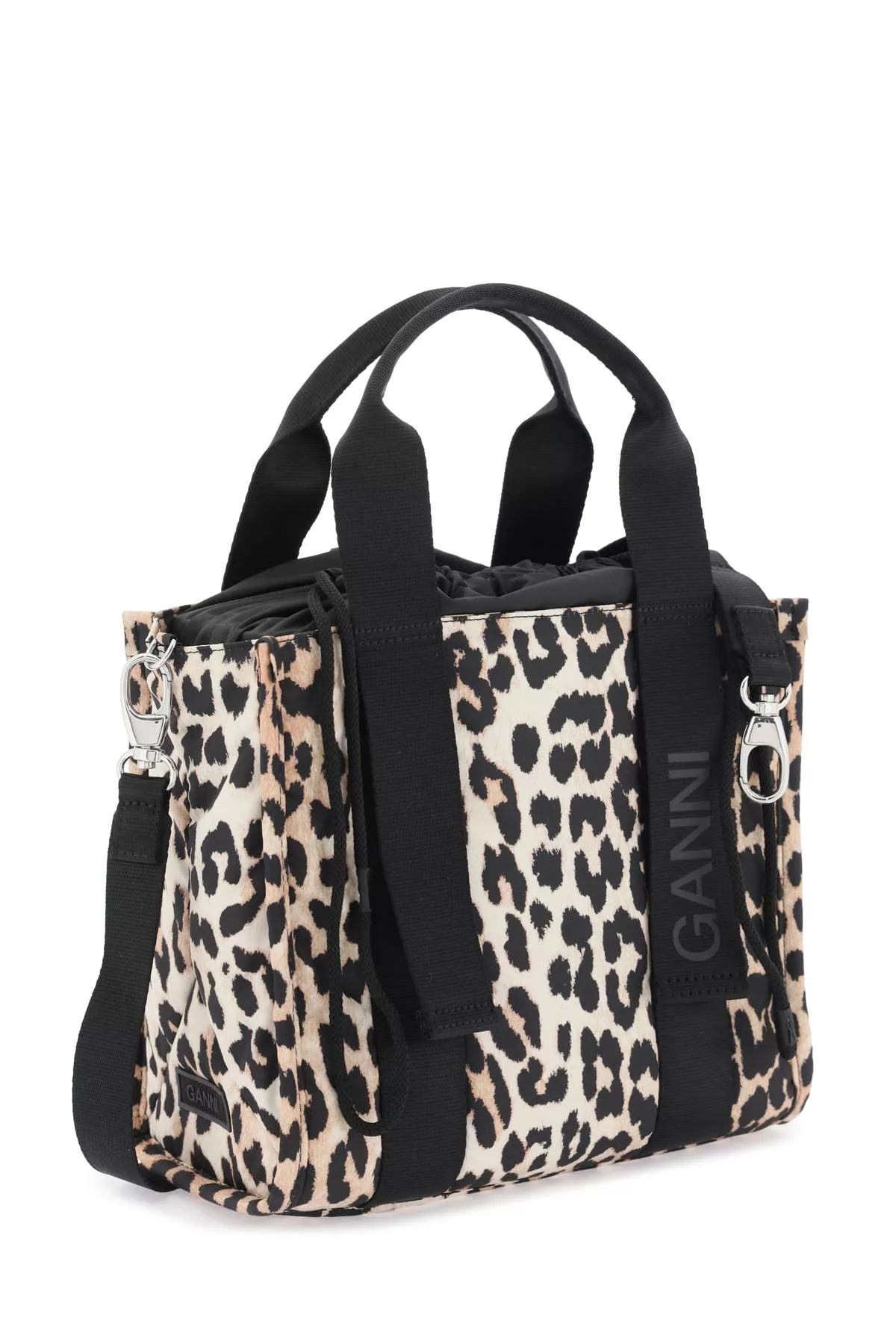 Ganni animal-print tote bag Ganni animal-print tote bag | Image 3