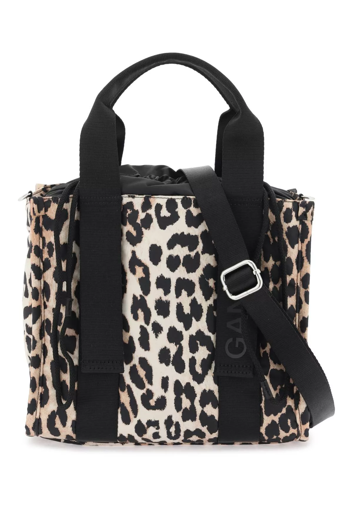 Ganni animal-print tote bag Ganni animal-print tote bag | Image 1