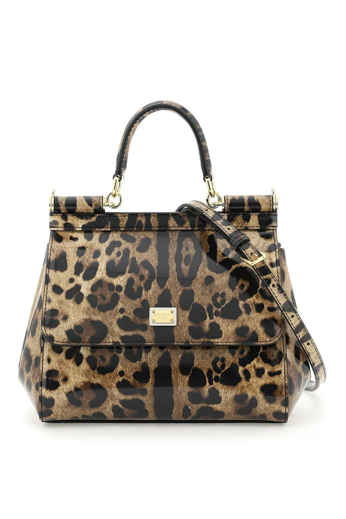 Dolce & gabbana patent leather ‘sicily’ handbag Dolce & gabbana patent leather ‘sicily’ handbag | Image 1