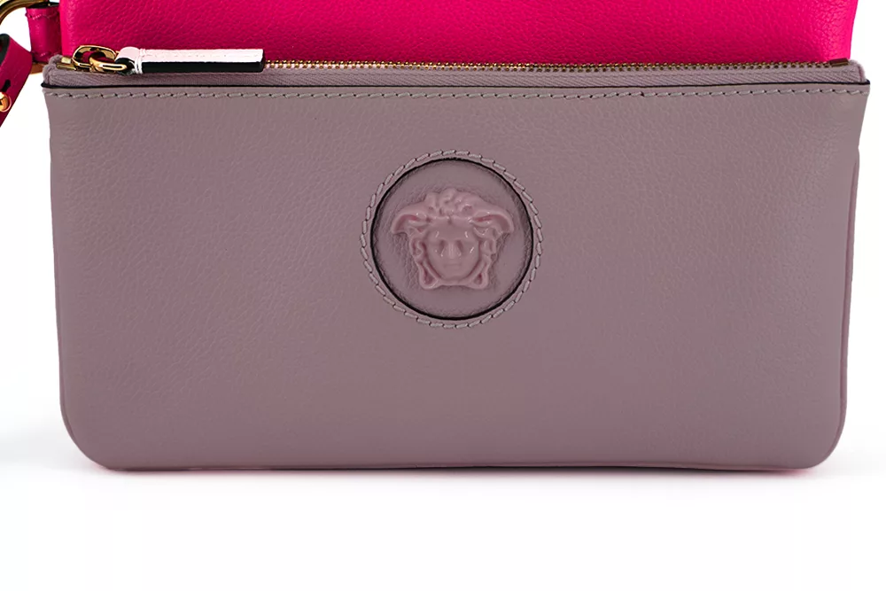 Versace Pink Calf Leather Pouch Bag Versace Pink Calf Leather Pouch Bag | Image 5
