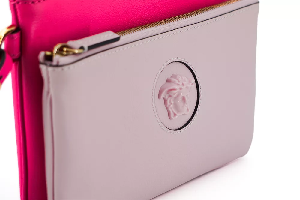 Versace Pink Calf Leather Pouch Bag Versace Pink Calf Leather Pouch Bag | Image 4