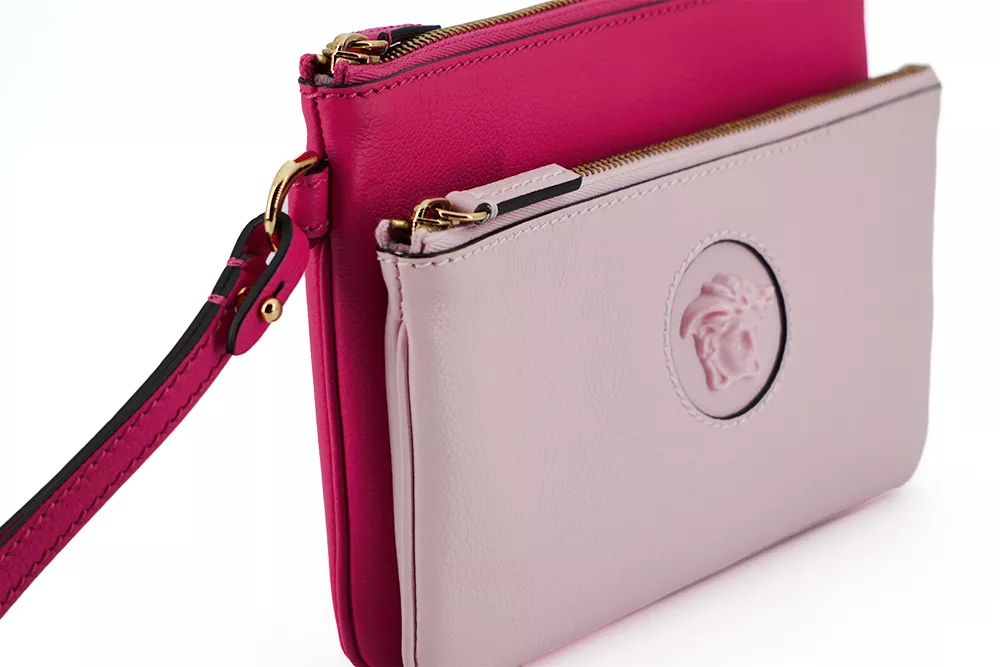 Versace Pink Calf Leather Pouch Bag Versace Pink Calf Leather Pouch Bag | Image 3