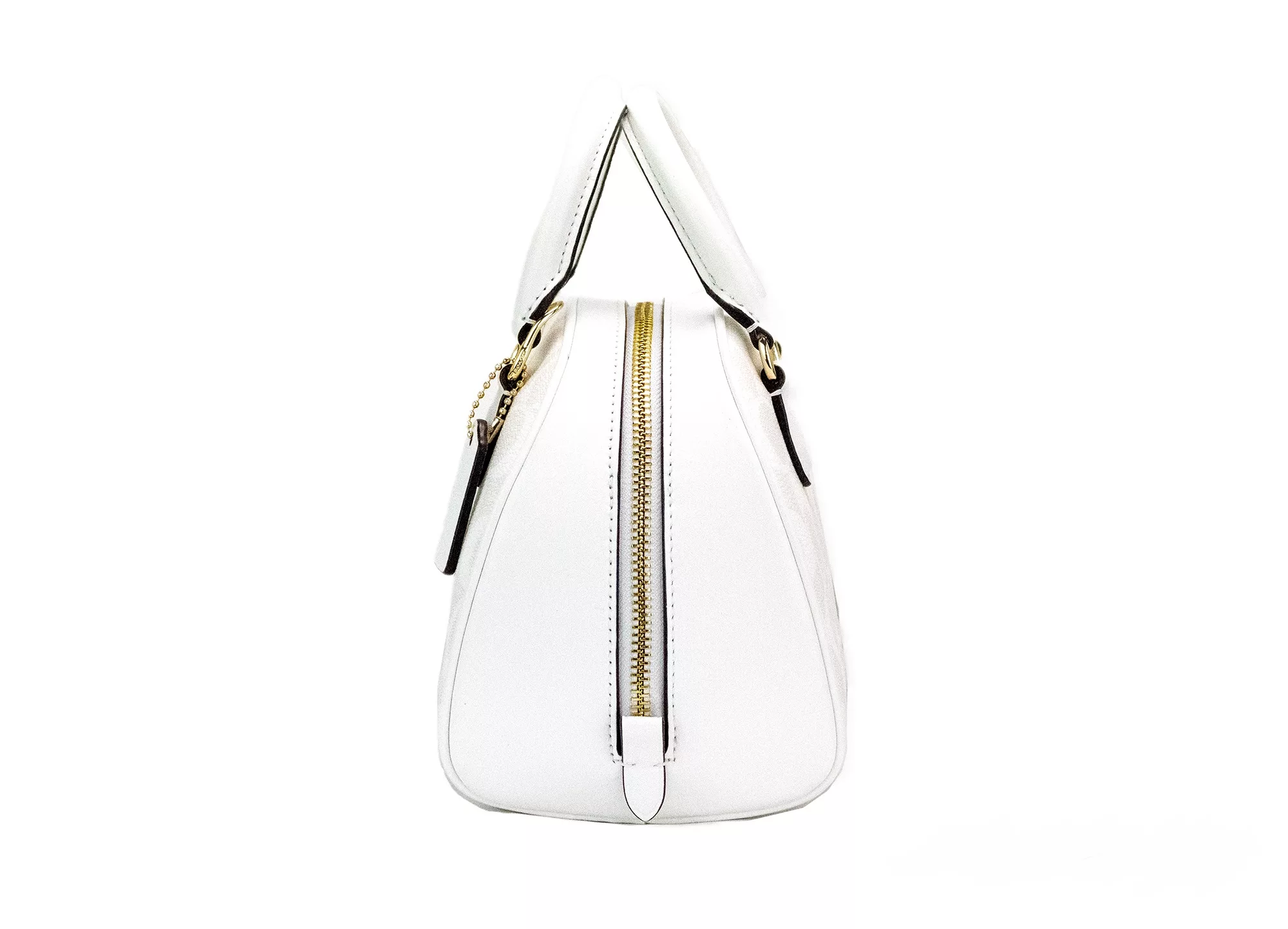 COACH Sydney Small Chalk White Signature Coated Canvas Satchel Handbag COACH Sydney Small Chalk White Signature Coated Canvas Satchel Handbag | Image 2