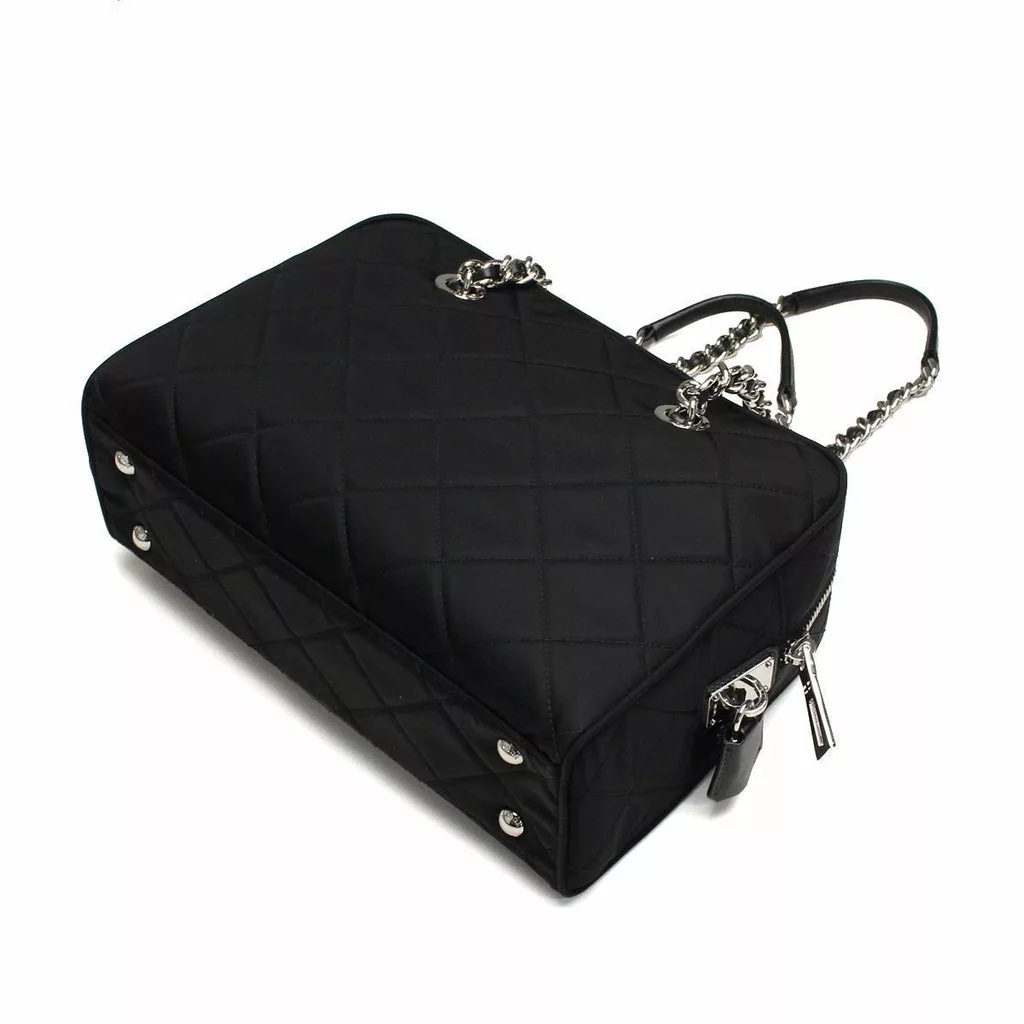 Prada Black Tessuto Nylon Quilted Shoulder Handbag Prada Black Tessuto Nylon Quilted Shoulder Handbag | Image 7