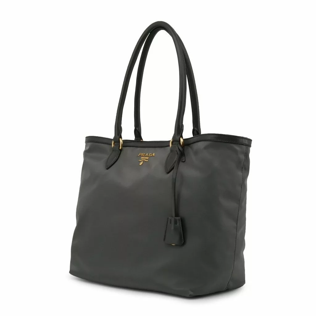 Prada Grey Tessuto Nylon Shopping Tote Bag Prada Grey Tessuto Nylon Shopping Tote Bag | Image 3