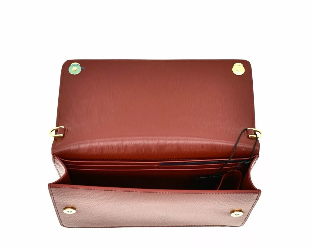 Prada Vitello Move Rubino Red Leather Crossbody Wallet Handbag Prada Vitello Move Rubino Red Leather Crossbody Wallet Handbag | Image 5