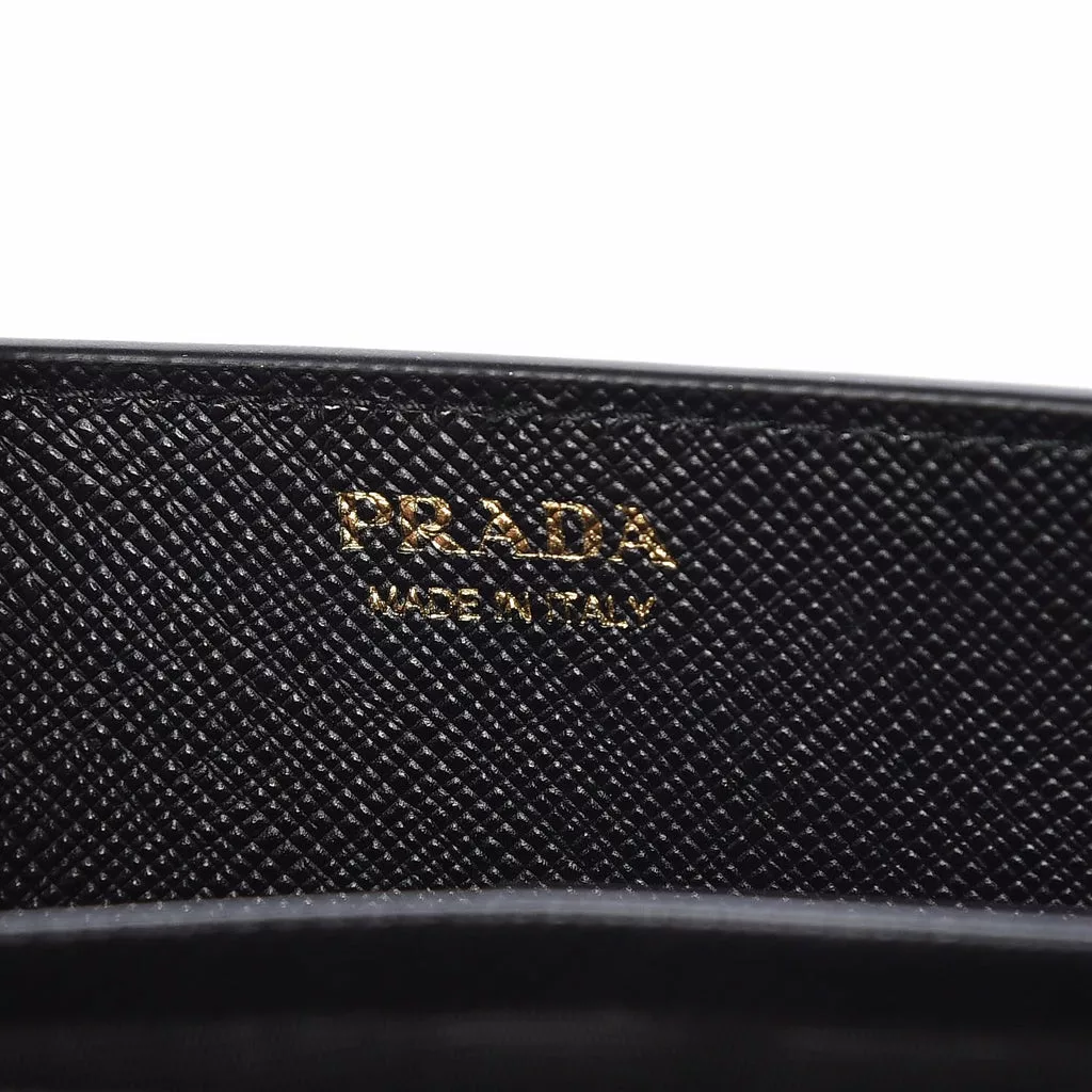 Prada Black Saffiano Leather Lipstick Mini Cross Body Handbag Prada Black Saffiano Leather Lipstick Mini Cross Body Handbag | Image 9