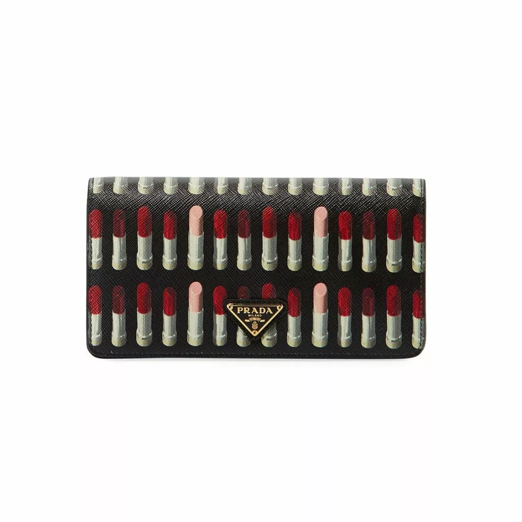 Prada Black Saffiano Leather Lipstick Mini Cross Body Handbag Prada Black Saffiano Leather Lipstick Mini Cross Body Handbag | Image 3