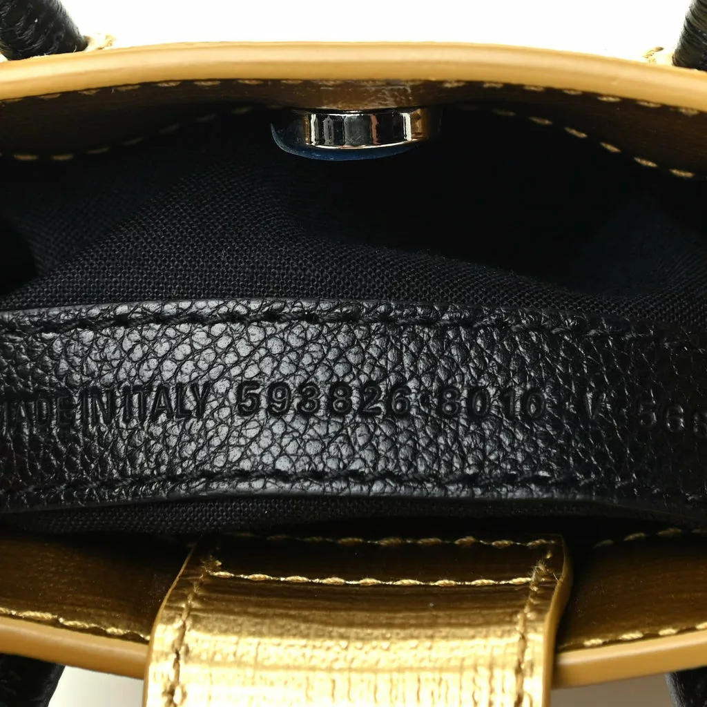 Balenciaga Gold Calfskin Leather Shopper Cross Body Bag Balenciaga Gold Calfskin Leather Shopper Cross Body Bag | Image 10