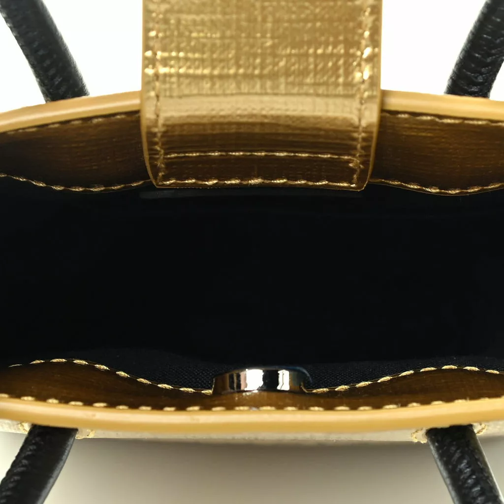 Balenciaga Gold Calfskin Leather Shopper Cross Body Bag Balenciaga Gold Calfskin Leather Shopper Cross Body Bag | Image 11