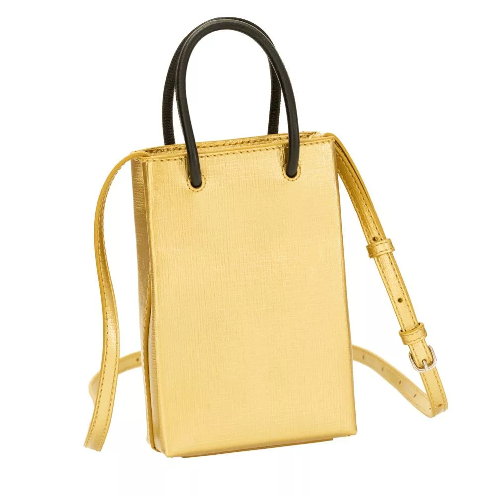 Balenciaga Gold Calfskin Leather Shopper Cross Body Bag Balenciaga Gold Calfskin Leather Shopper Cross Body Bag | Image 4