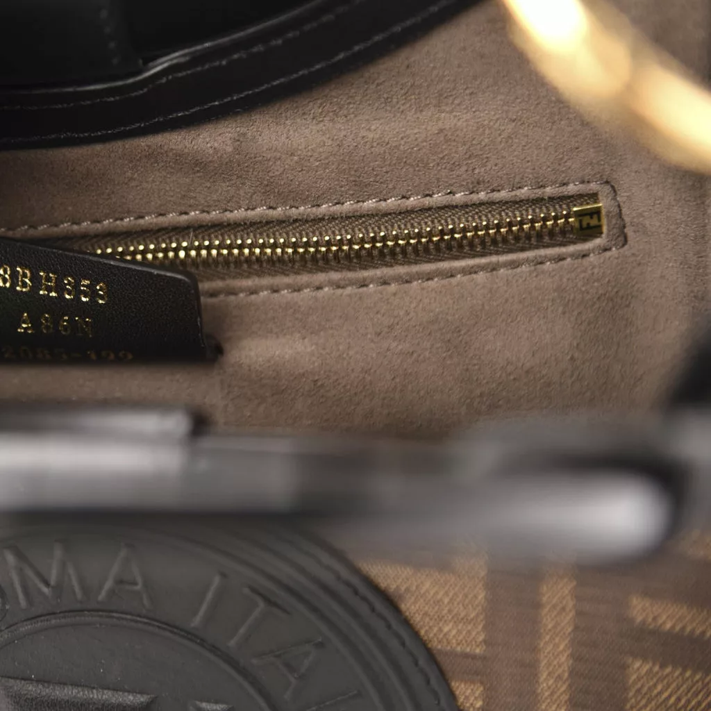 Fendi Runaway Glazed Canvas 1974 FF Stamp Small Shoulder Bag Fendi Runaway Glazed Canvas 1974 FF Stamp Small Shoulder Bag | Image 11