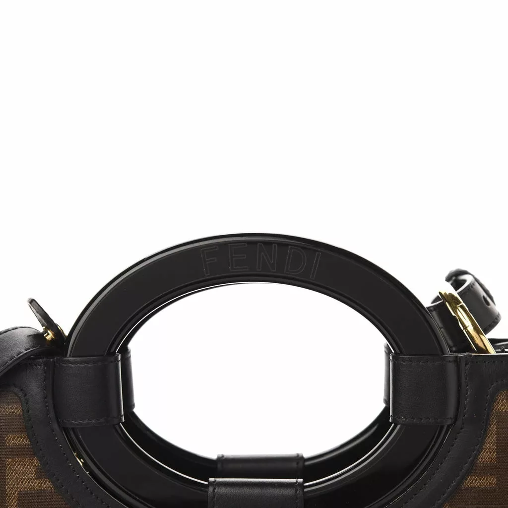 Fendi Runaway Glazed Canvas 1974 FF Stamp Small Shoulder Bag Fendi Runaway Glazed Canvas 1974 FF Stamp Small Shoulder Bag | Image 10