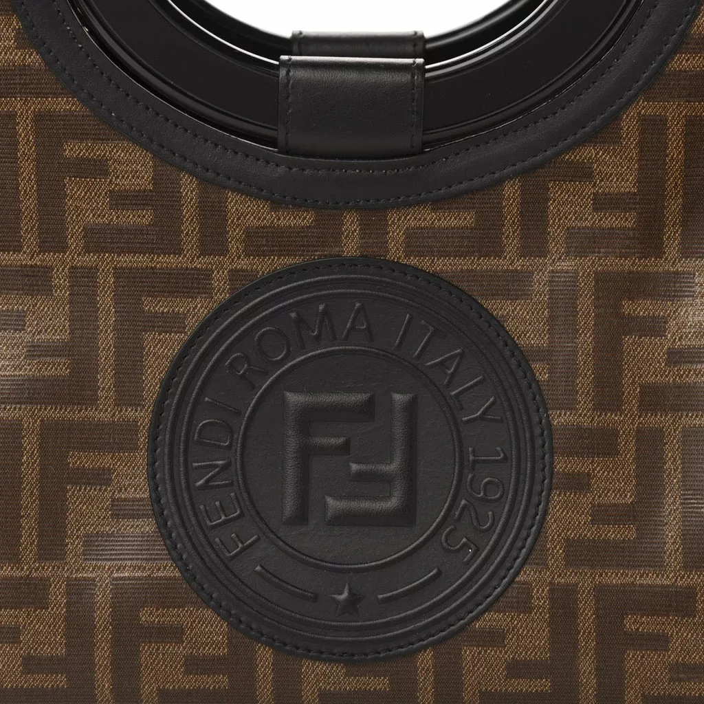 Fendi Runaway Glazed Canvas 1974 FF Stamp Small Shoulder Bag Fendi Runaway Glazed Canvas 1974 FF Stamp Small Shoulder Bag | Image 9