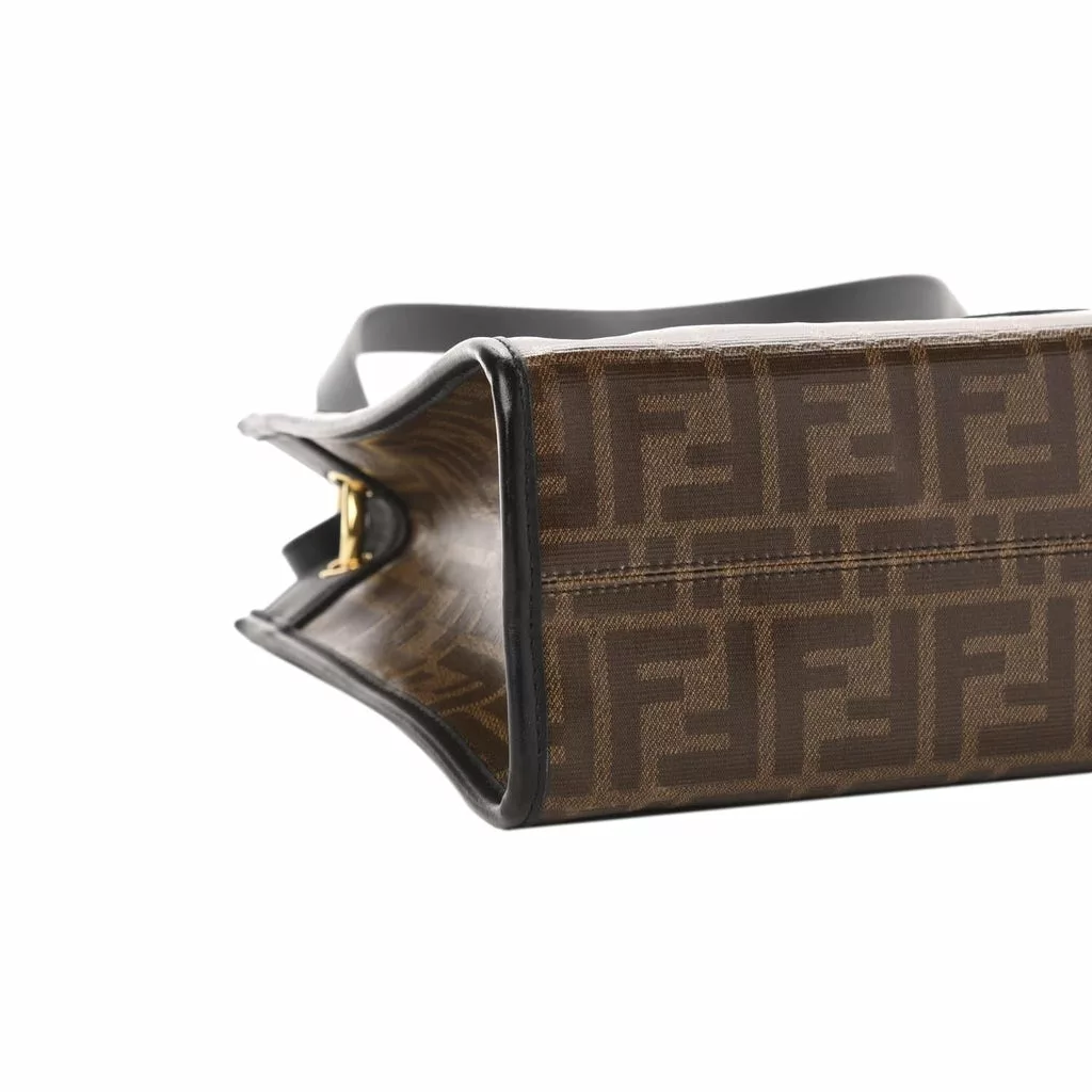 Fendi Runaway Glazed Canvas 1974 FF Stamp Small Shoulder Bag Fendi Runaway Glazed Canvas 1974 FF Stamp Small Shoulder Bag | Image 8