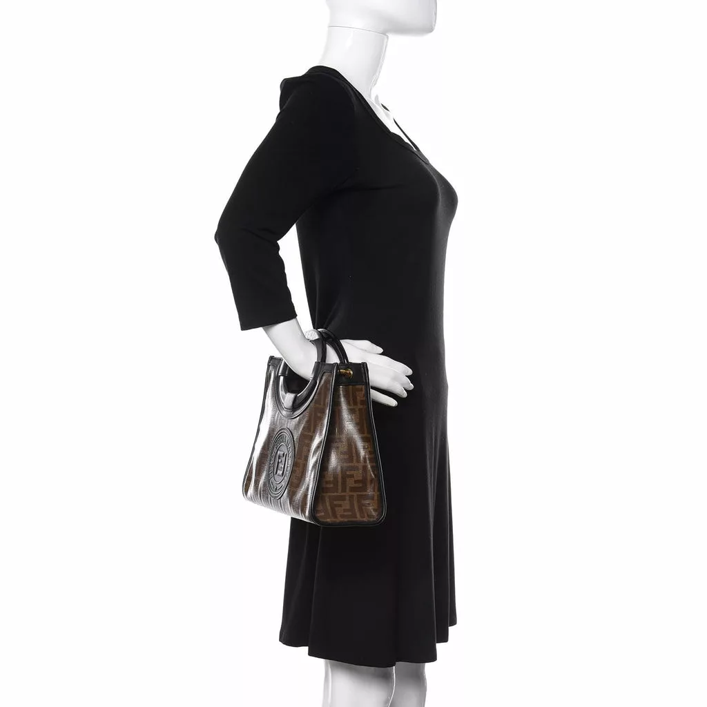Fendi Runaway Glazed Canvas 1974 FF Stamp Small Shoulder Bag Fendi Runaway Glazed Canvas 1974 FF Stamp Small Shoulder Bag | Image 5