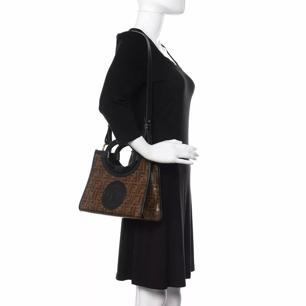 Fendi Runaway Glazed Canvas 1974 FF Stamp Small Shoulder Bag Fendi Runaway Glazed Canvas 1974 FF Stamp Small Shoulder Bag | Image 4