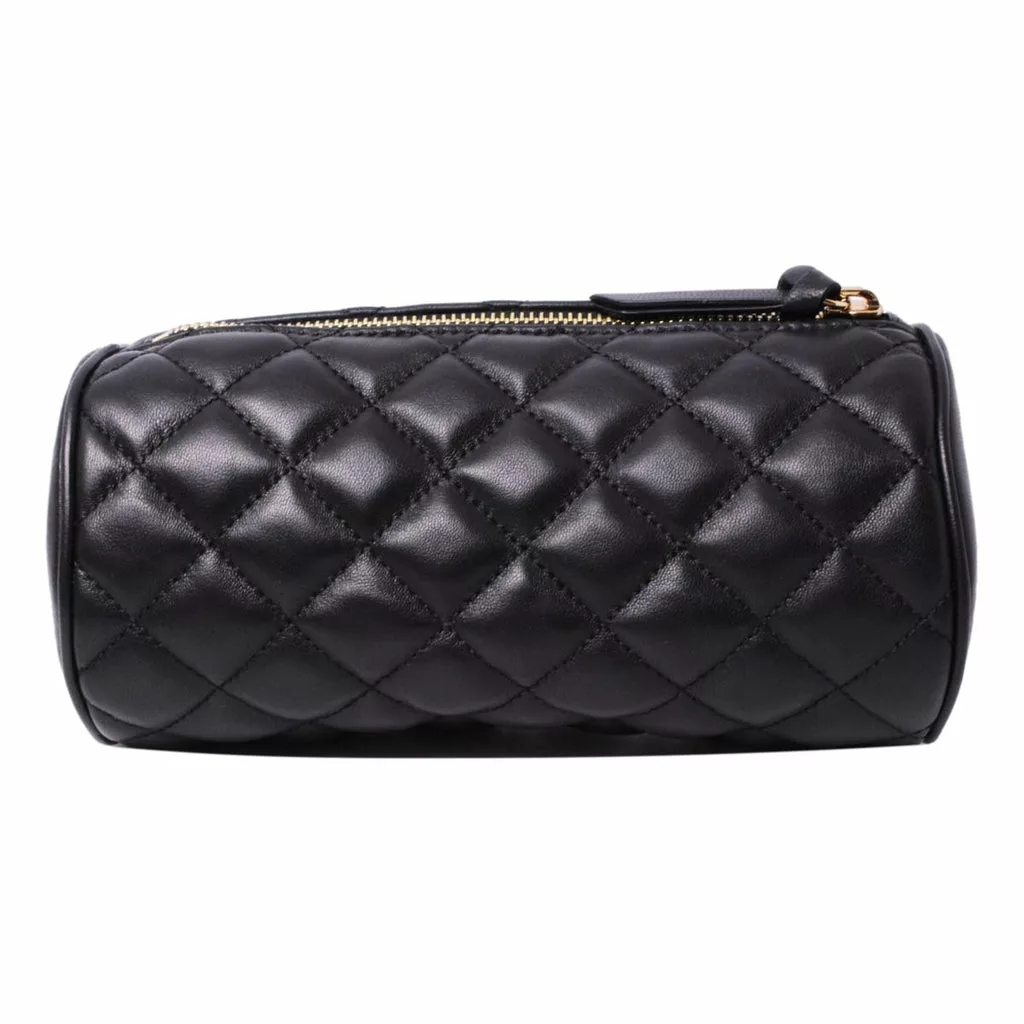 Versace Black Leather Medusa Quilted Cosmetic Bag Versace Black Leather Medusa Quilted Cosmetic Bag | Image 4