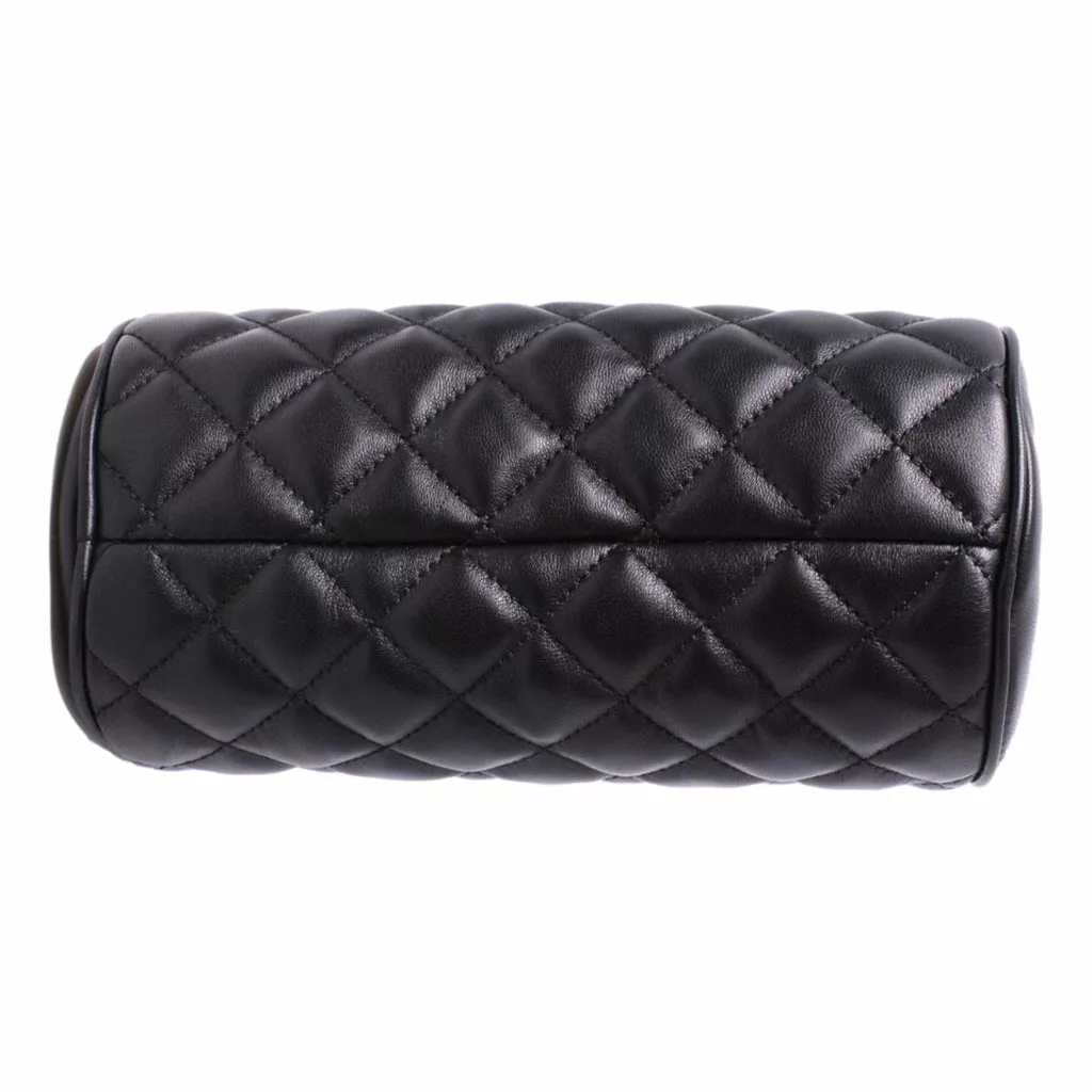 Versace Black Leather Medusa Quilted Cosmetic Bag Versace Black Leather Medusa Quilted Cosmetic Bag | Image 5