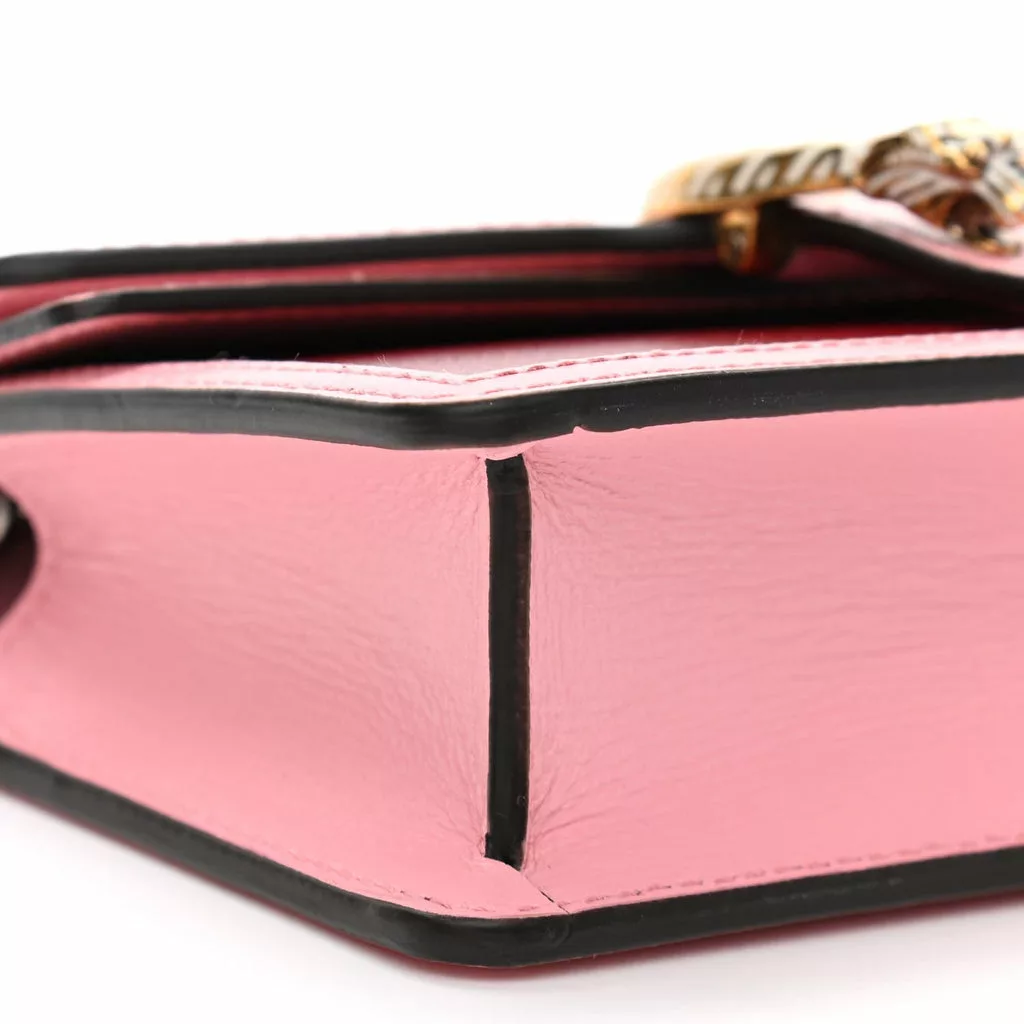 Gucci Dionysus Red Pink Calfskin Leather Super Mini Shoulder Bag Gucci Dionysus Red Pink Calfskin Leather Super Mini Shoulder Bag | Image 6