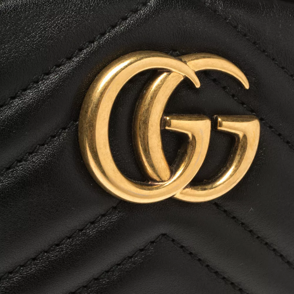 Gucci Calfskin Matelasse GG Marmont Belt Bag 85 34 Gucci Calfskin Matelasse GG Marmont Belt Bag 85 34 | Image 12