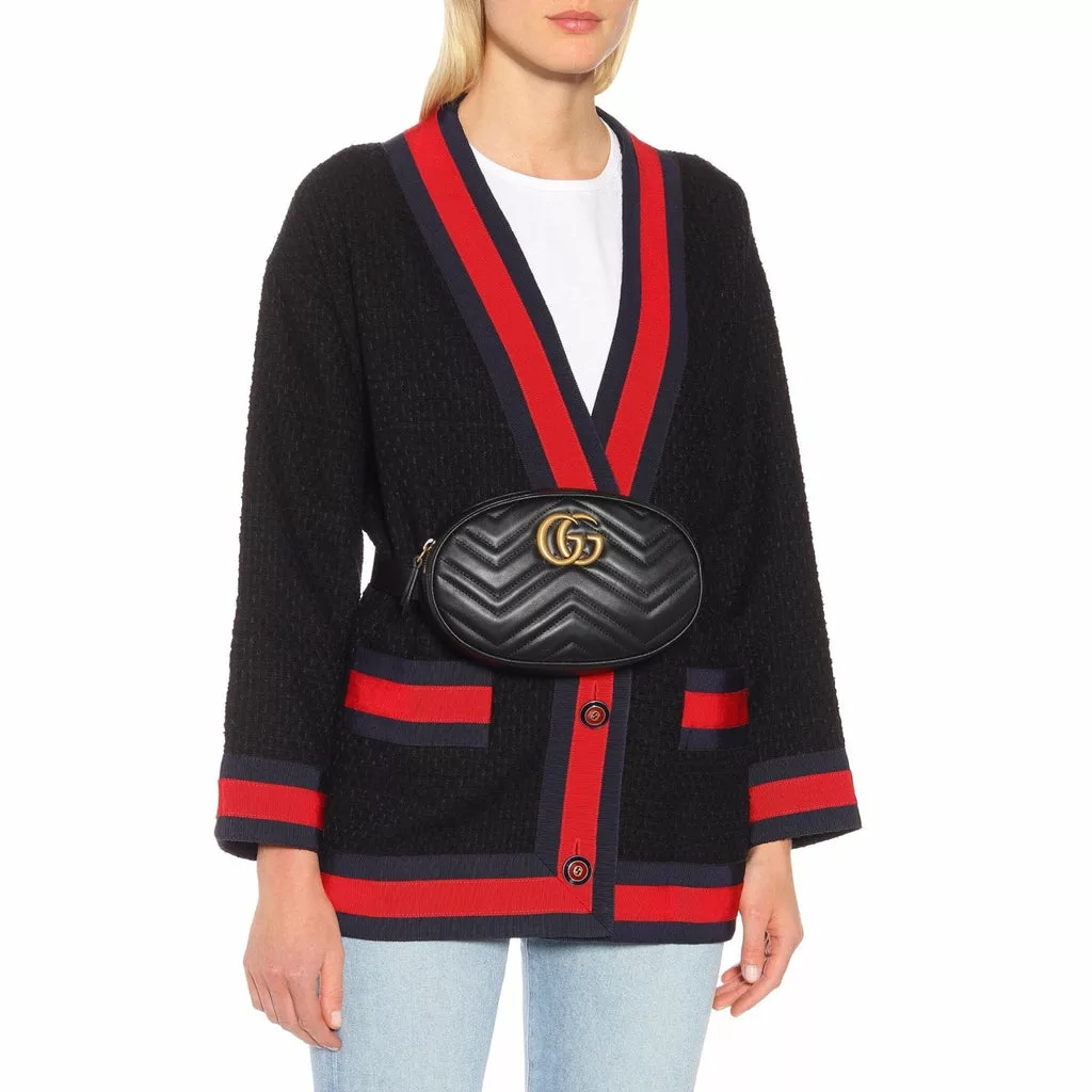 Gucci Calfskin Matelasse GG Marmont Belt Bag 85 34 Gucci Calfskin Matelasse GG Marmont Belt Bag 85 34 | Image 9
