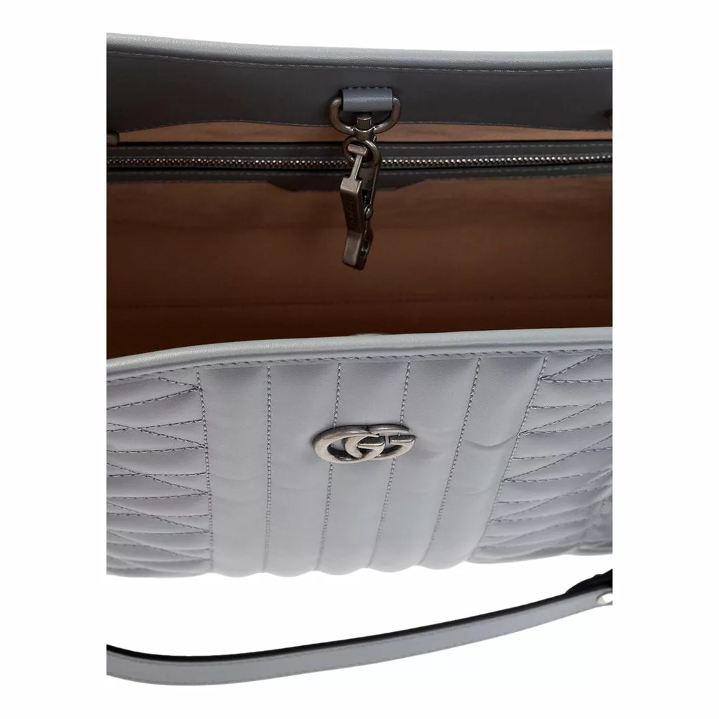 Gucci GG Marmont Medium Matelassé Tote In Dark Grey Gucci GG Marmont Medium Matelassé Tote In Dark Grey | Image 5