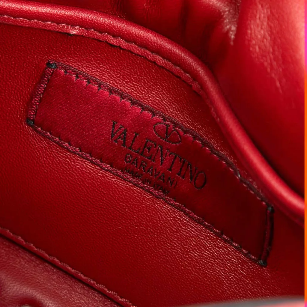 Valentino Rockstud Spike Red Leather Beaded Valentino Rockstud Spike Red Leather Beaded | Image 10