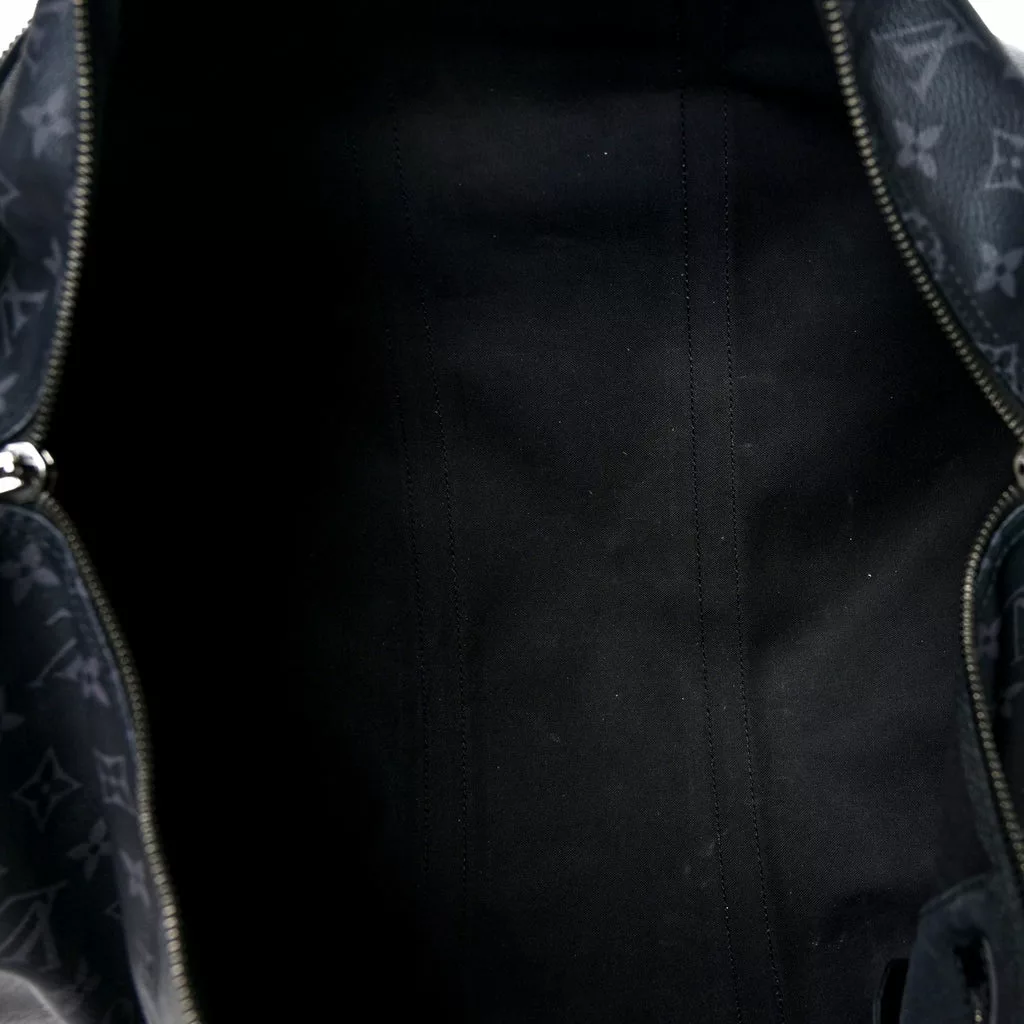 Louis Vuitton Keepall Bandouliere 55 Black Monogram Louis Vuitton Keepall Bandouliere 55 Black Monogram | Image 7