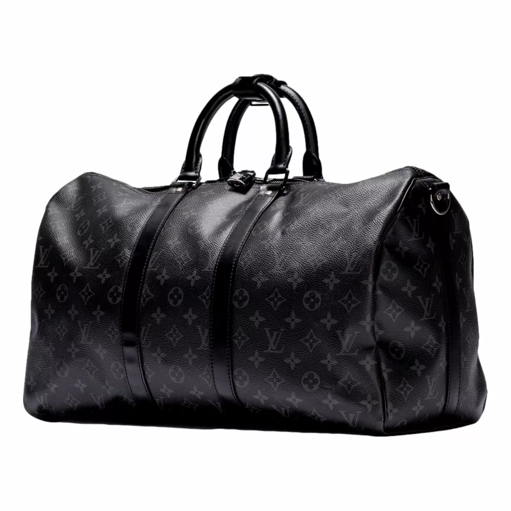 Louis Vuitton Keepall Bandouliere 55 Black Monogram Louis Vuitton Keepall Bandouliere 55 Black Monogram | Image 6