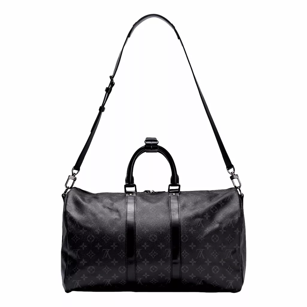 Louis Vuitton Keepall Bandouliere 55 Black Monogram Louis Vuitton Keepall Bandouliere 55 Black Monogram | Image 4