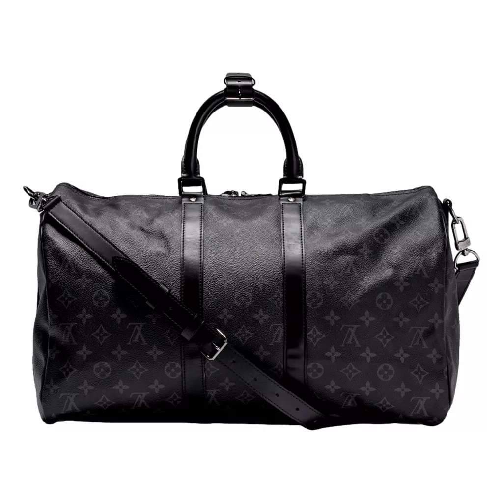 Louis Vuitton Keepall Bandouliere 55 Black Monogram Louis Vuitton Keepall Bandouliere 55 Black Monogram | Image 1