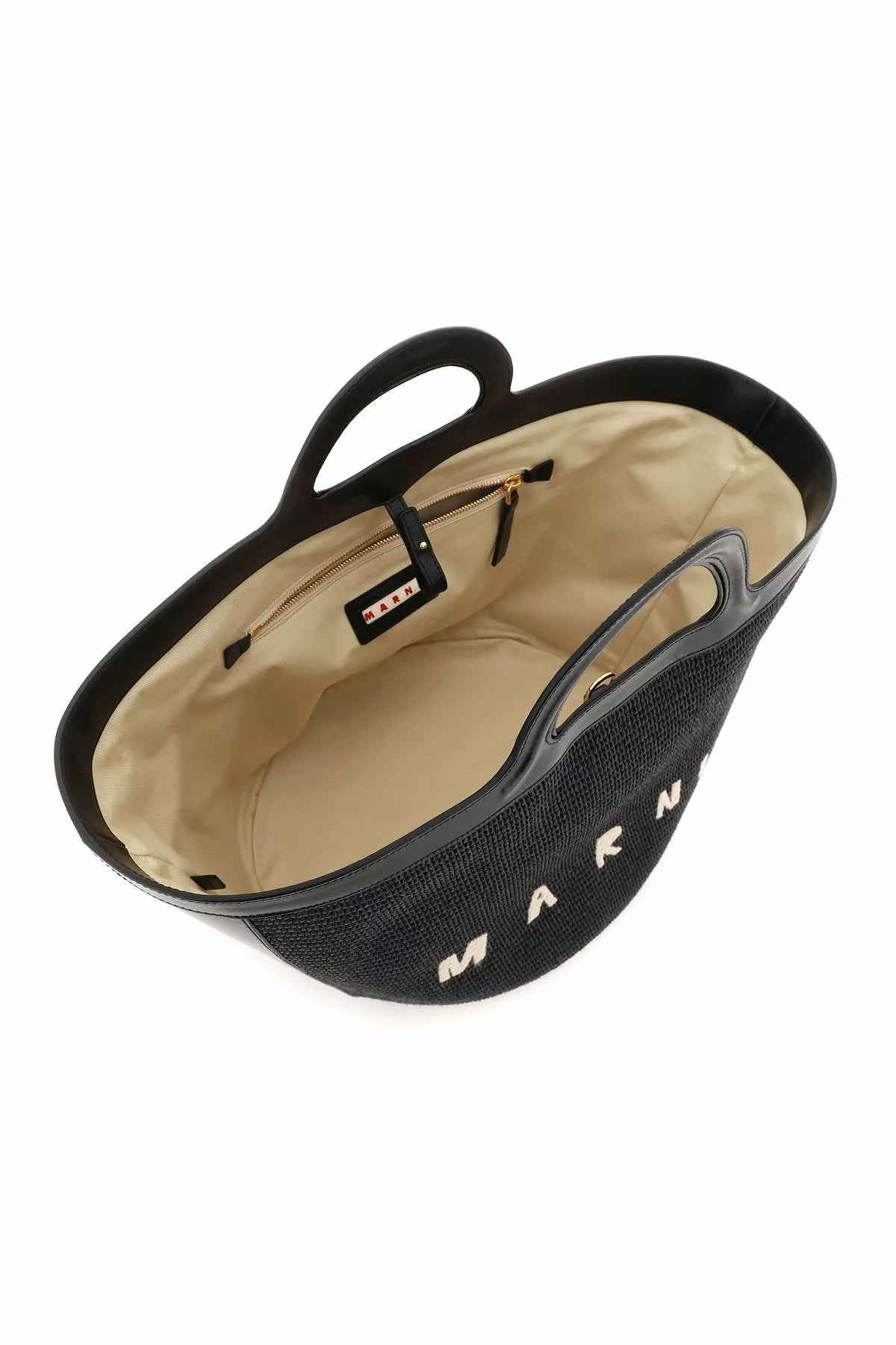 Marni tropicalia leather and raffia tote bag Marni tropicalia leather and raffia tote bag | Image 2
