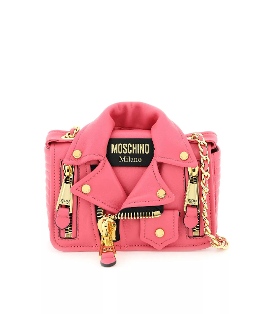 Moschino nappa leather small biker bag | Image 1