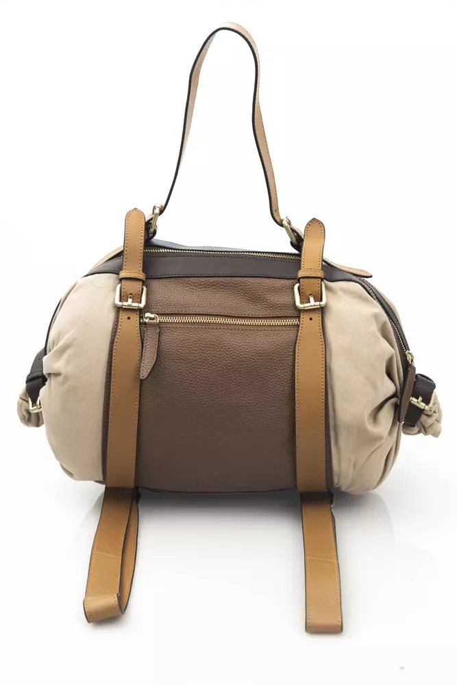 La Martina Beige CALF Leather Backpack La Martina Beige CALF Leather Backpack | Image 3