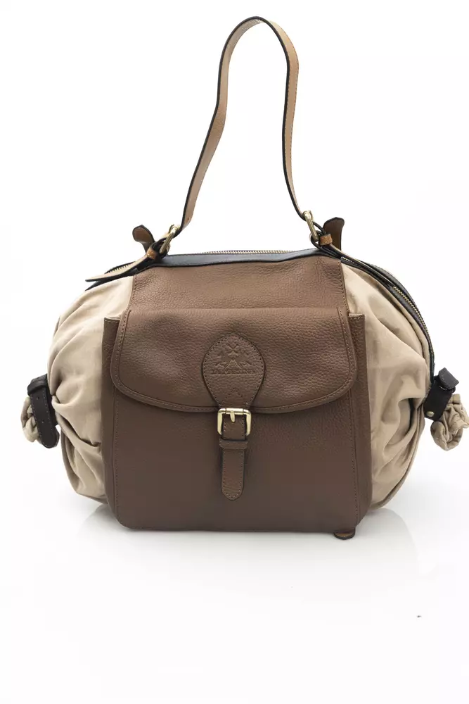 La Martina Beige CALF Leather Backpack La Martina Beige CALF Leather Backpack | Image 1