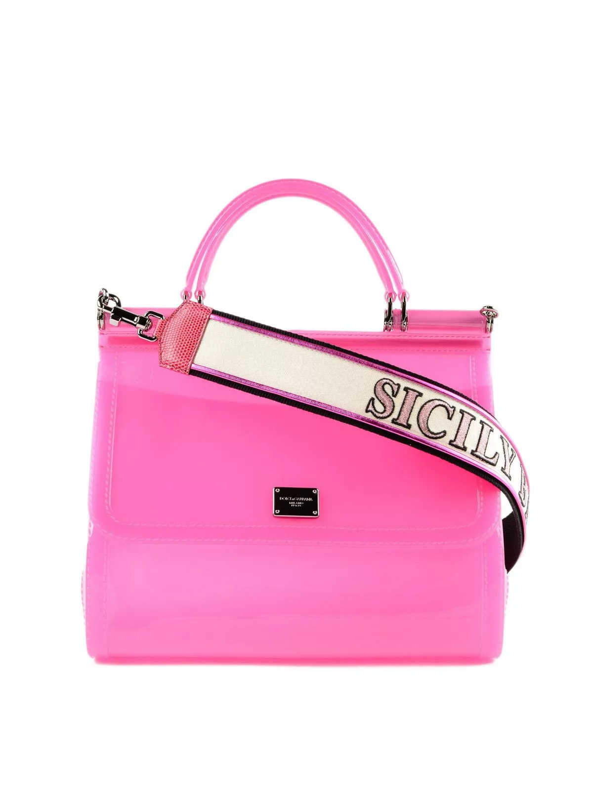 Dolce & Gabbana Pink Pvc Crossbody Bag Dolce & Gabbana Pink Pvc Crossbody Bag | Image 1