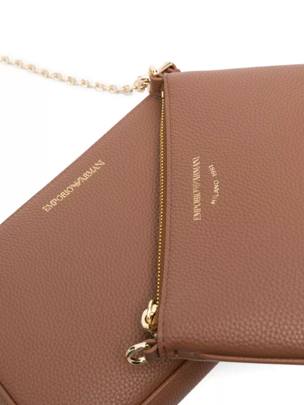 Emporio Armani Bag Leather Brown Emporio Armani Bag Leather Brown | Image 5