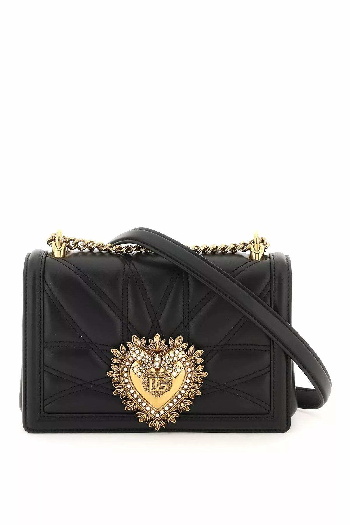 Dolce & gabbana medium ‘devotion’ bag in quilted nappa leather Dolce & gabbana medium ‘devotion’ bag in quilted nappa leather | Image 1